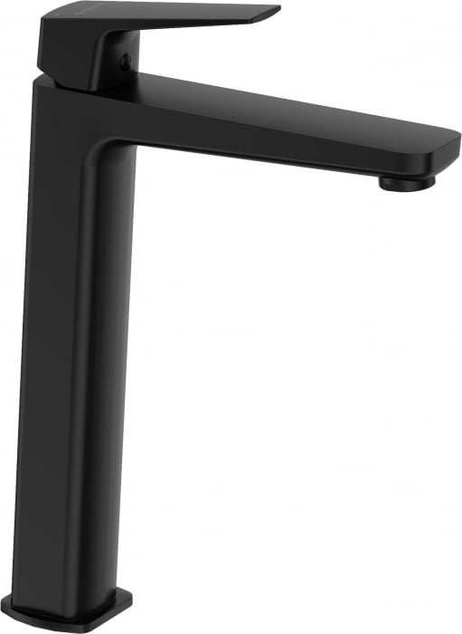 Baterie pentru lavoar, inalta, negru, Deante Blur