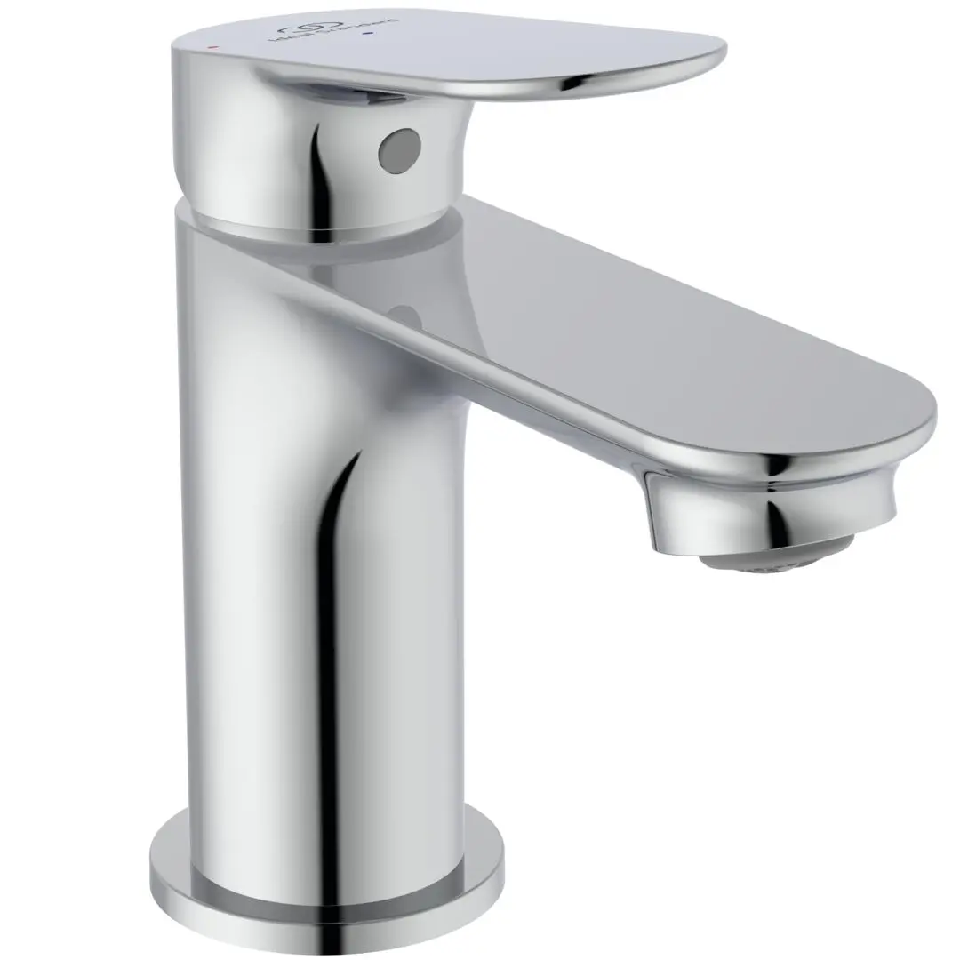Baterie pentru lavoar 129 mm, crom lucios, cu ventil inclus, Ideal Standard Ceralife O