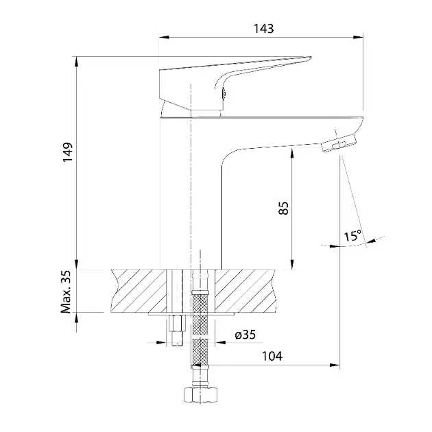 Baterie pentru lavoar, colorata, Sapho Kid [4]