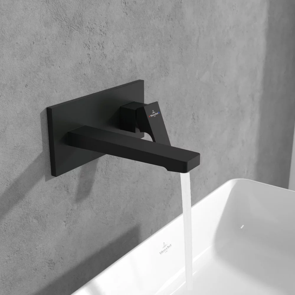 Baterie pentru lavoar, montaj incastrat, negru mat, Villeroy&Boch Architectura Square [3]