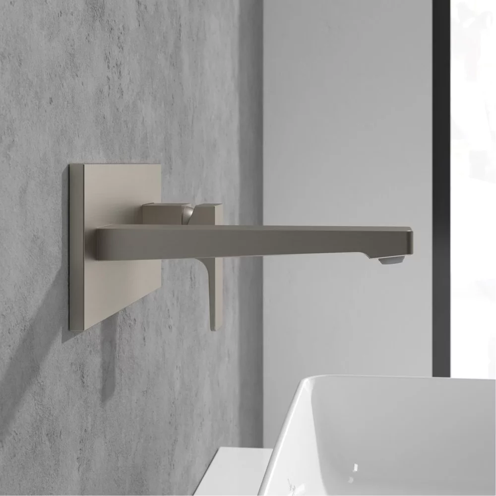Baterie pentru lavoar, montaj incastrat, nichel periat,  Villeroy&Boch Architectura Square [3]