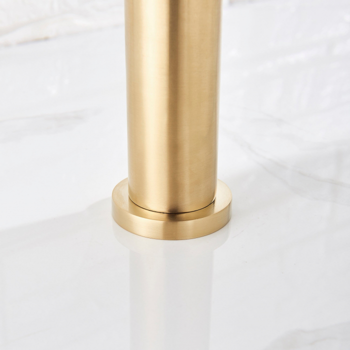 Baterie lavoar aurie cu montare pe blat, slim Wasser Gold [4]