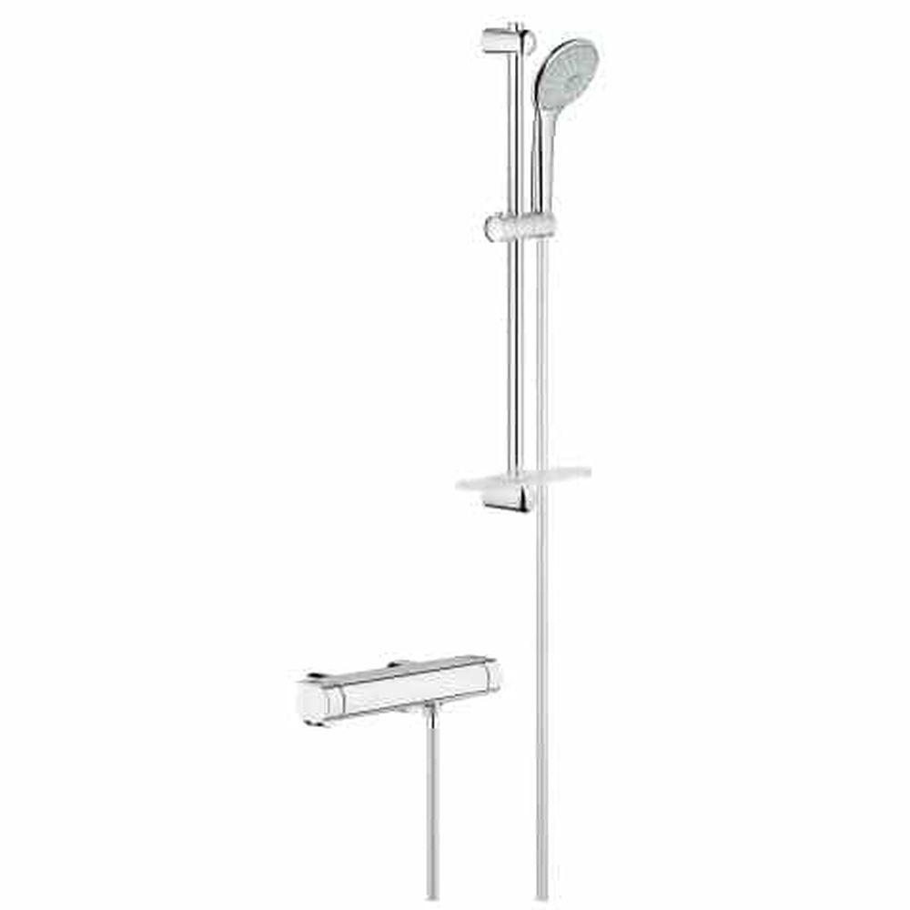 Set de dus cu baterie termostatata crom Grohe Grohtherm 2000