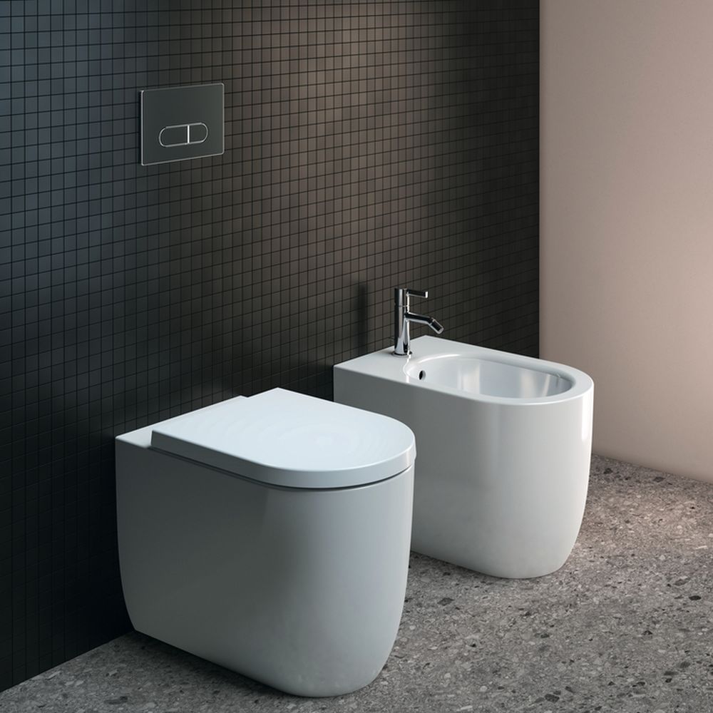 Bideu stativ Ideal Standard Blend Curve back to wall alb lucios [7]