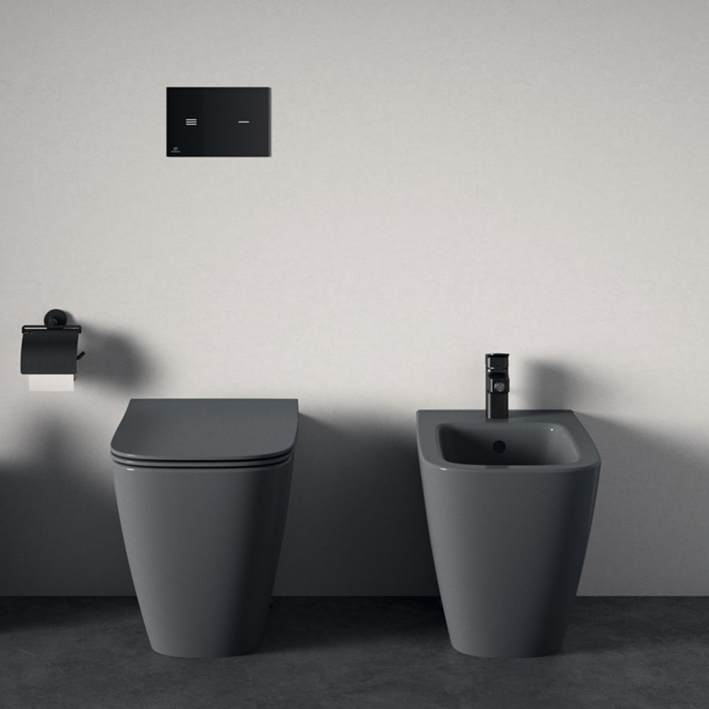 Bideu stativ Ideal Standard i.Life B back to wall gri lucios [5]