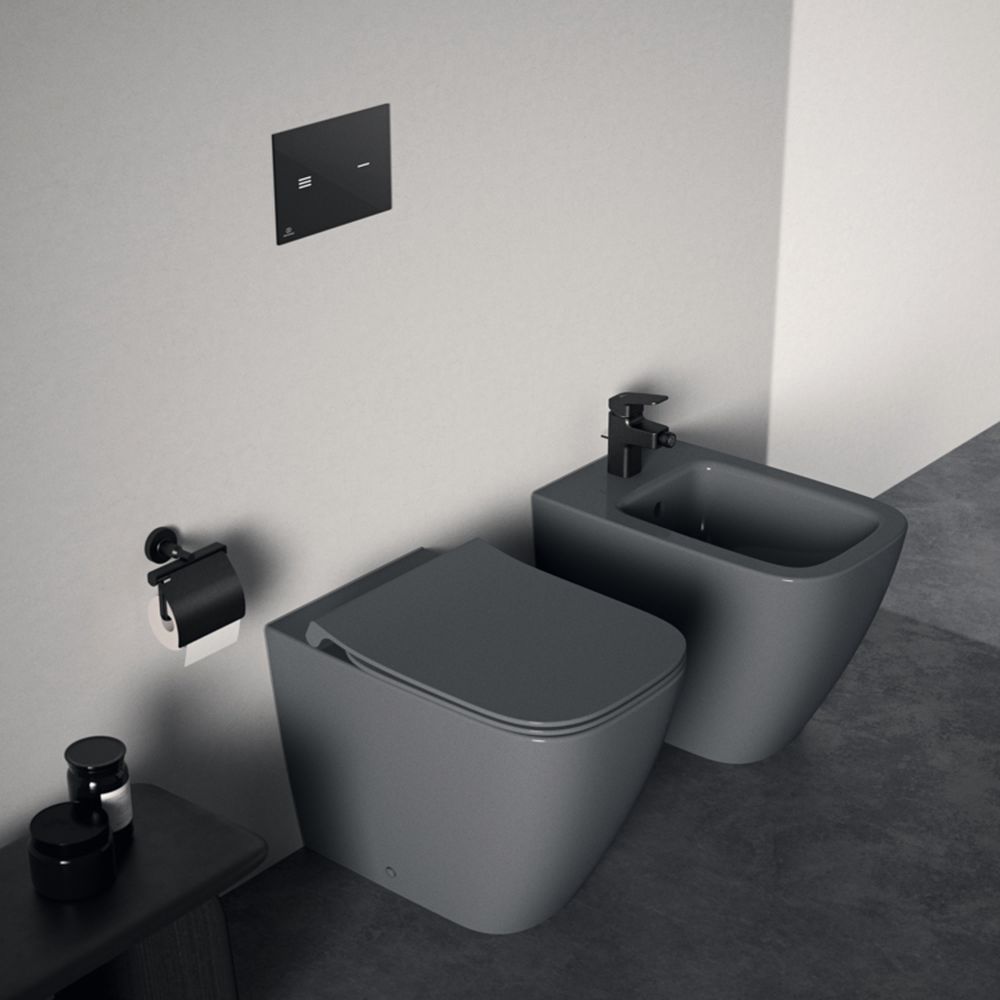 Bideu stativ Ideal Standard i.Life B back to wall gri lucios [6]