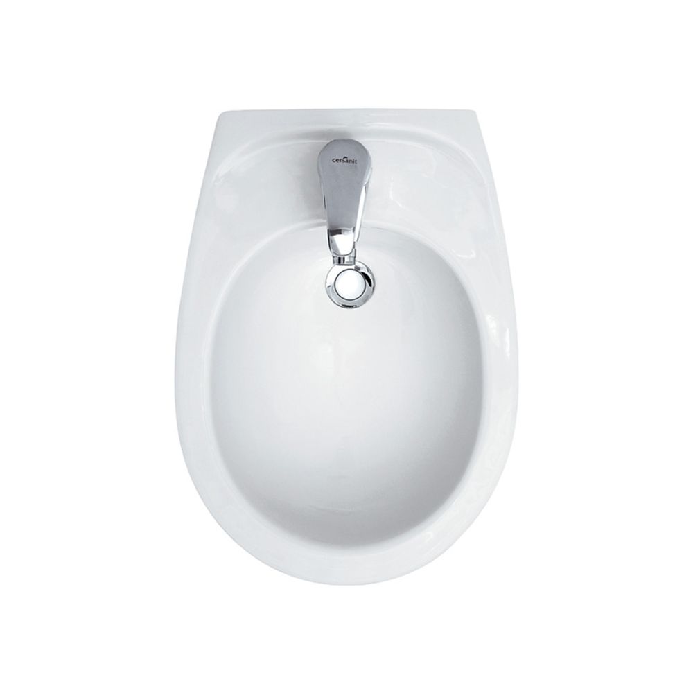 Bideu suspendat alb 37 cm Cersanit, Terra [2]