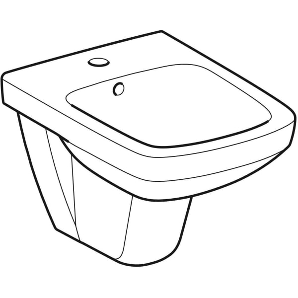 Bideu suspendat dreptunghiular cu preaplin, proiectie mica, Geberit Selnova Compact [2]