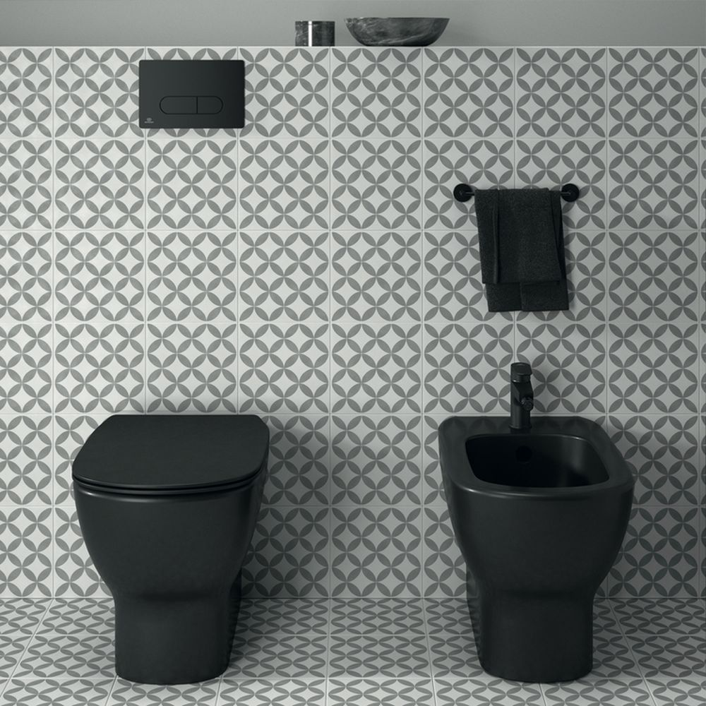 Bideu stativ Ideal Standard Tesi back to wall negru mat [5]