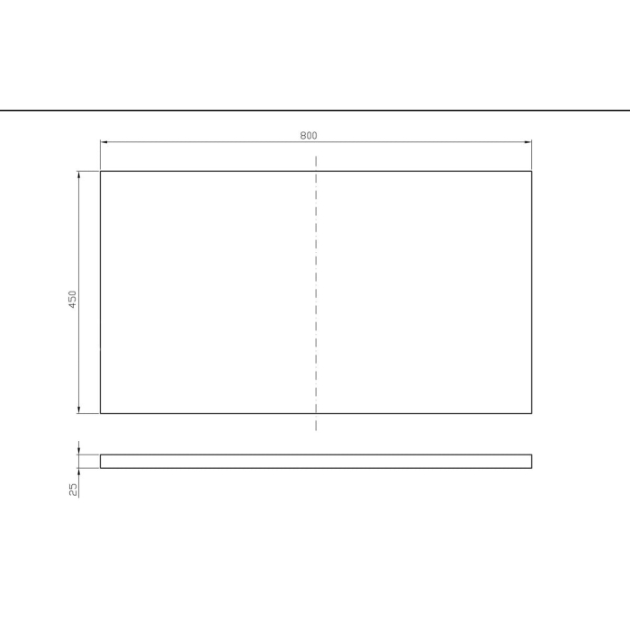 Blat pentru mobilier baie 80 cm, stejar, City Cersanit [2]