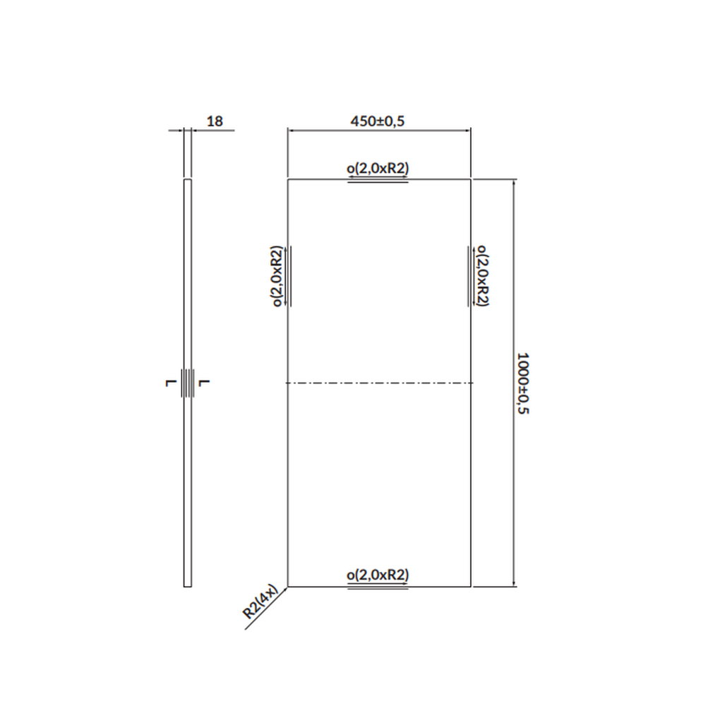 Blat pentru mobilier baie Cersanit Larga 100 cm, alb marmura [2]