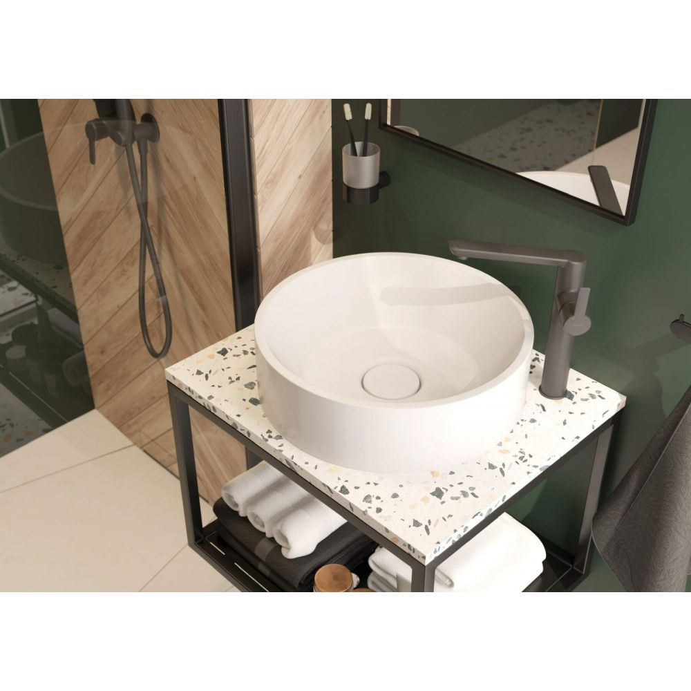 Blat compozit pentru lavoarul de baie, dimensiune 600x500 mm, Deante [3]