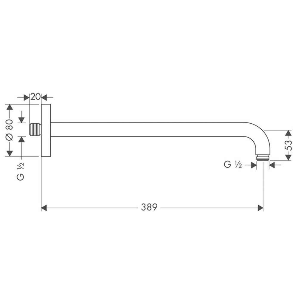 Brat dus fix rotund bronz periat Hansgrohe [2]