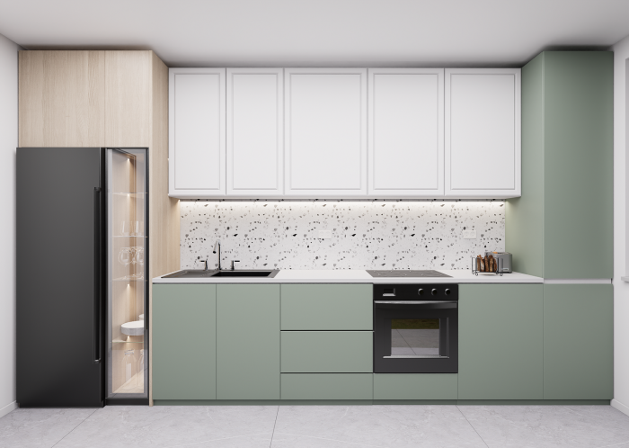 Bucatarie pe comanda Aria realizata din MDF vopsit si PAL premium - model personalizabil [1]