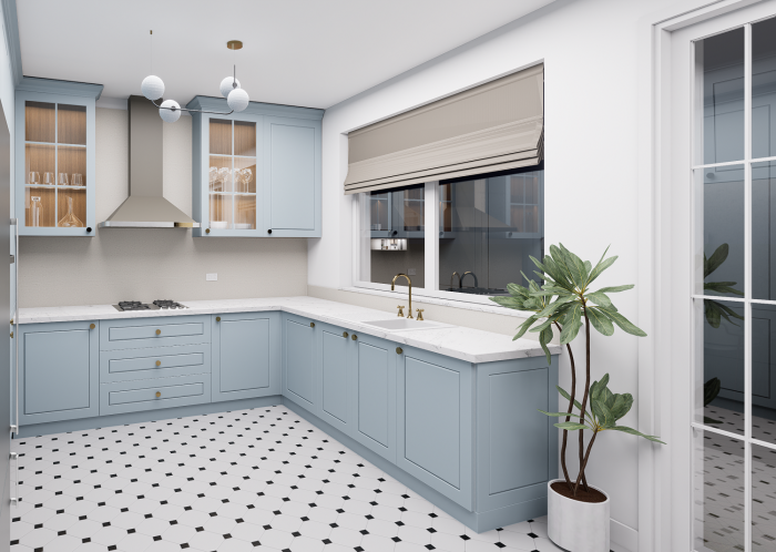 Bucatarie pe comanda Classica, realizata din MDF vopsit - model personalizabil [2]