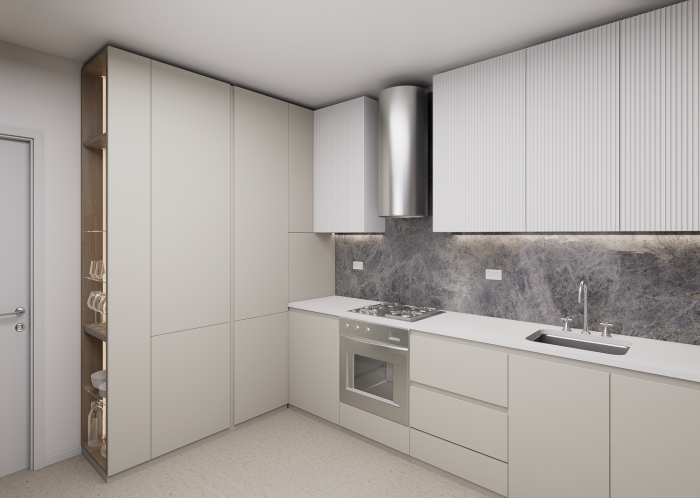 Bucatarie pe comanda Linea realizata din PAL premium– model personalizabil [2]