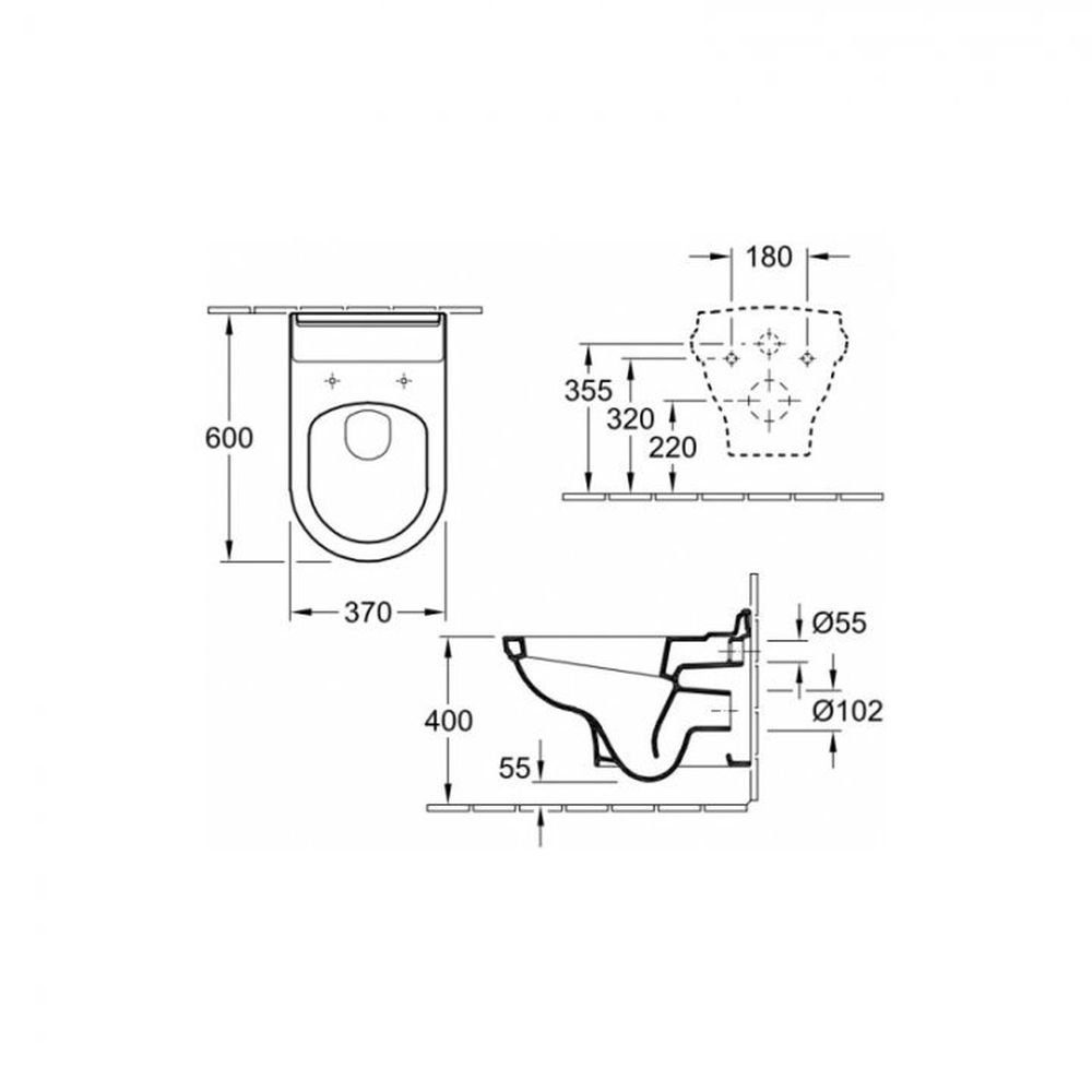 Vas WC suspendat Villeroy & Boch Hommage CeramicPlus [2]