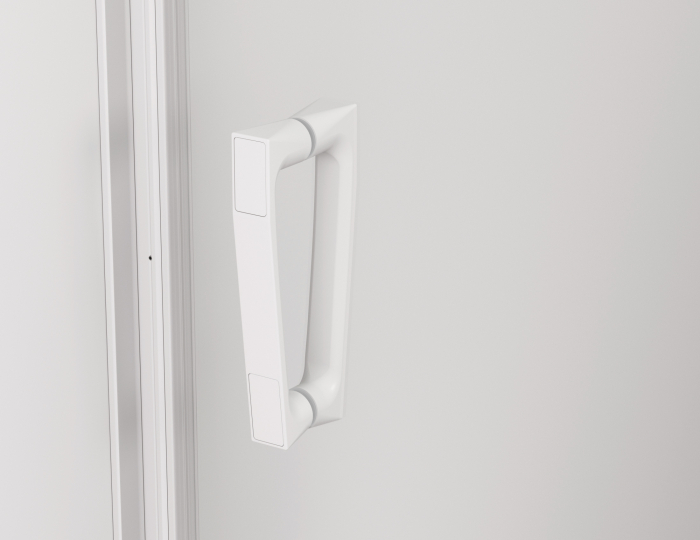 Cabina de dus 80x90 cm cu usa batanta si profil compensator, alb, instalare usa stanga, Ronal Cadura [3]
