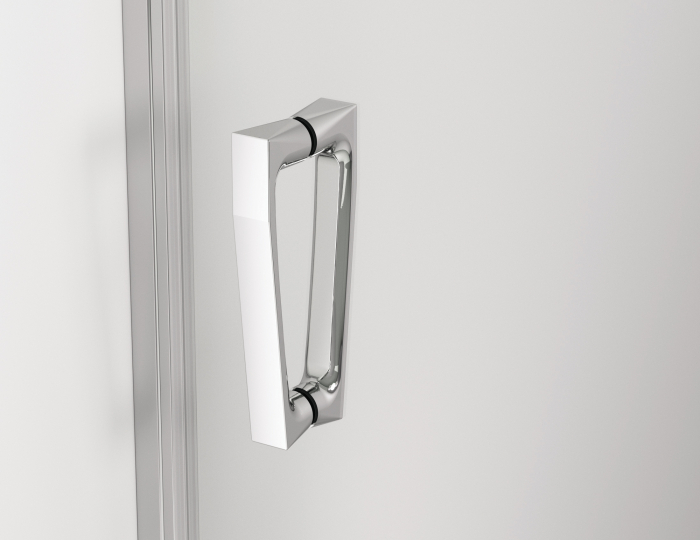 Cabina de dus 70x80 cm cu usa batanta si profil compensator, crom, instalare usa stanga, Ronal Cadura [5]