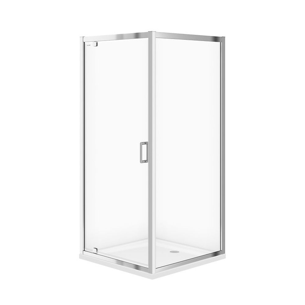 Cabina de dus patrata 90x90 cm Cersanit Arteco, crom