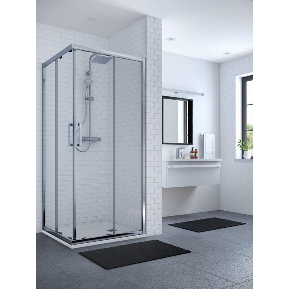 Usa dus glisanta cu segment fix 90 cm Ideal Standard Connect 2 profil crom lucios [3]