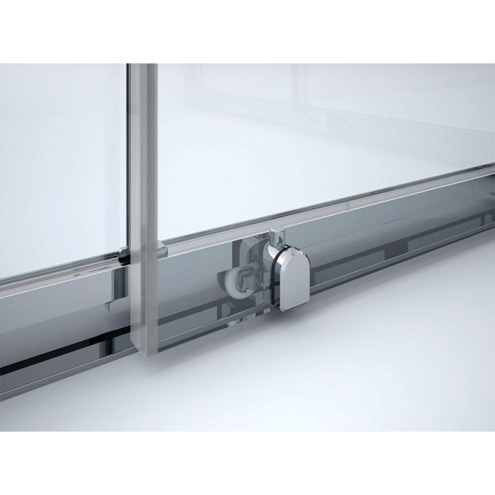 Cabina dus 100x100 cm cu usa culisanta, crom lucios, grosime sticla 5 mm, Sanswiss Ocelia [5]