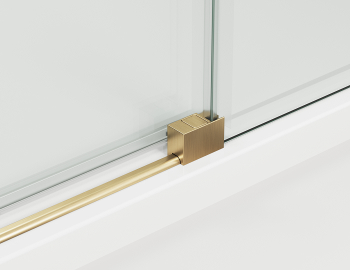 Cabina dus auriu periat 120x90 cm cu usa culisanta, grosime sticla 8 mm, tratament anticalcar, Ronal Oriana [4]