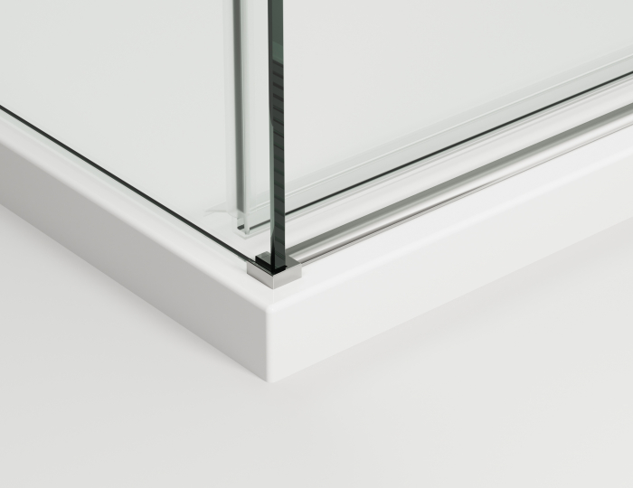 Cabina dus crom 130x90 cm cu usa culisanta, grosime sticla 8 mm, tratament anticalcar, Ronal Oriana [8]