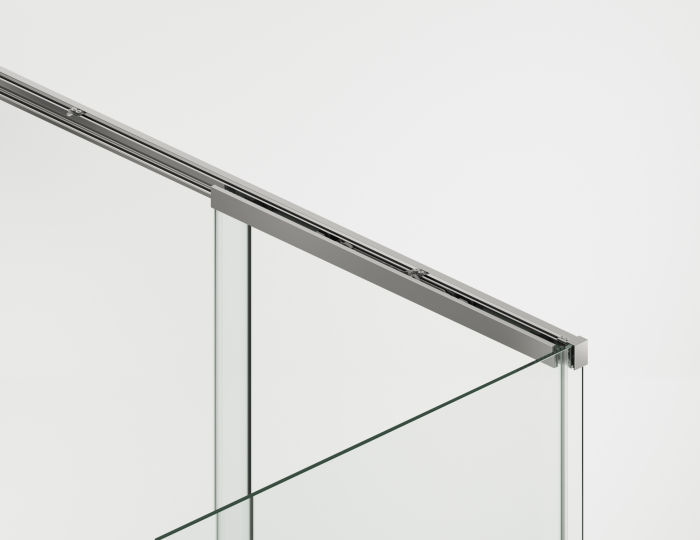 Cabina dus crom 130x90 cm cu usa culisanta, grosime sticla 8 mm, tratament anticalcar, Ronal Oriana [11]