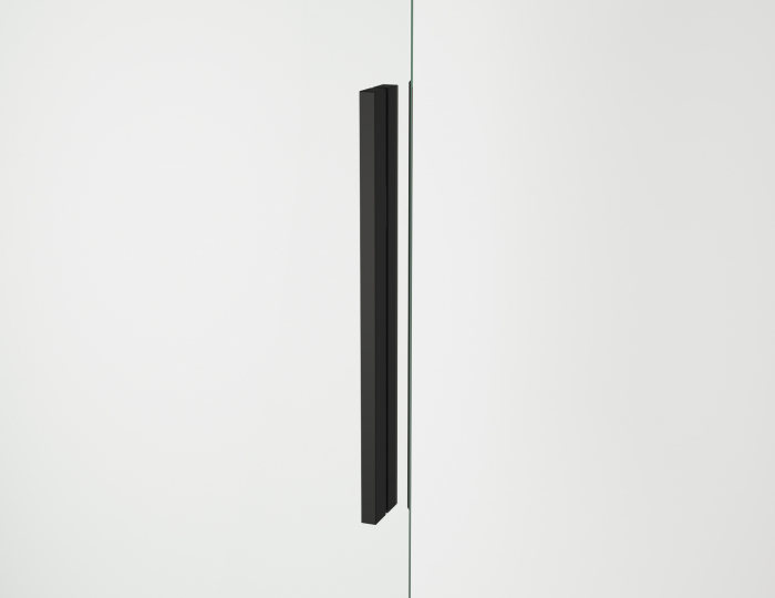 Cabina dus negru mat 130x90 cm cu usa culisanta, grosime sticla 8 mm, tratament anticalcar, Ronal Oriana [12]