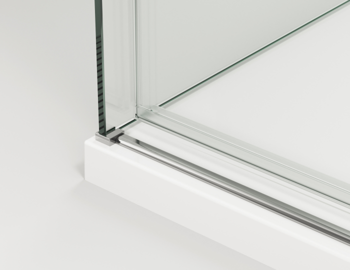 Cabina dus crom 130x90 cm cu usa culisanta, grosime sticla 8 mm, tratament anticalcar, Ronal Oriana [9]