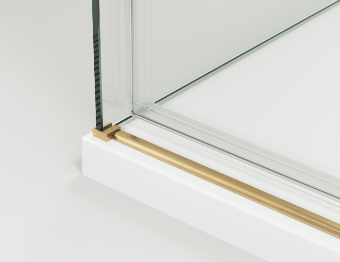 Cabina dus auriu periat 160x80 cm cu usa culisanta, grosime sticla 8 mm, tratament anticalcar, Ronal Oriana [8]