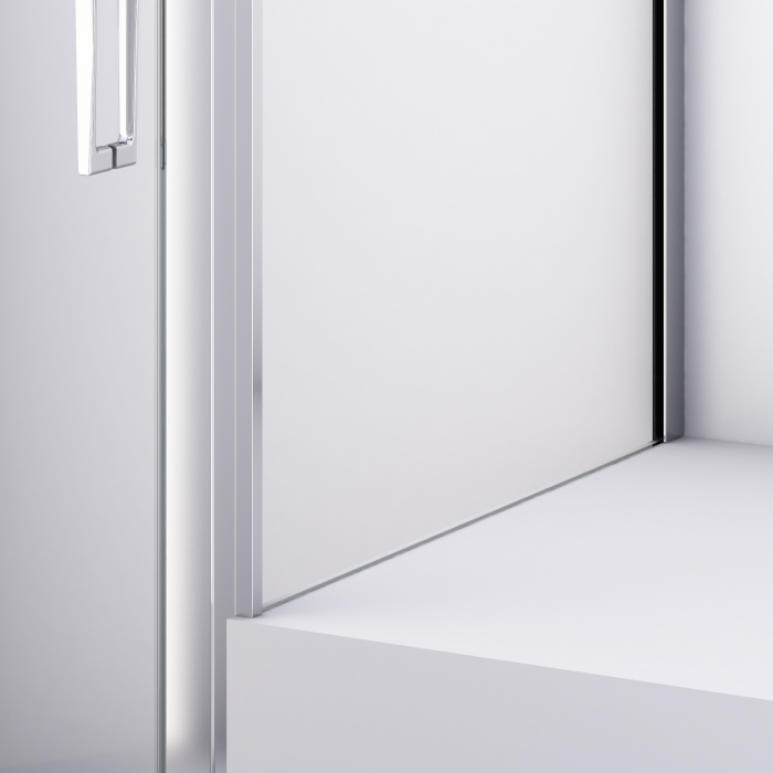 Cabina dus crom 70x70 cm cu usa pivotanta, grosime sticla 6 mm, tratament anticalcar, Ronal Divera [9]