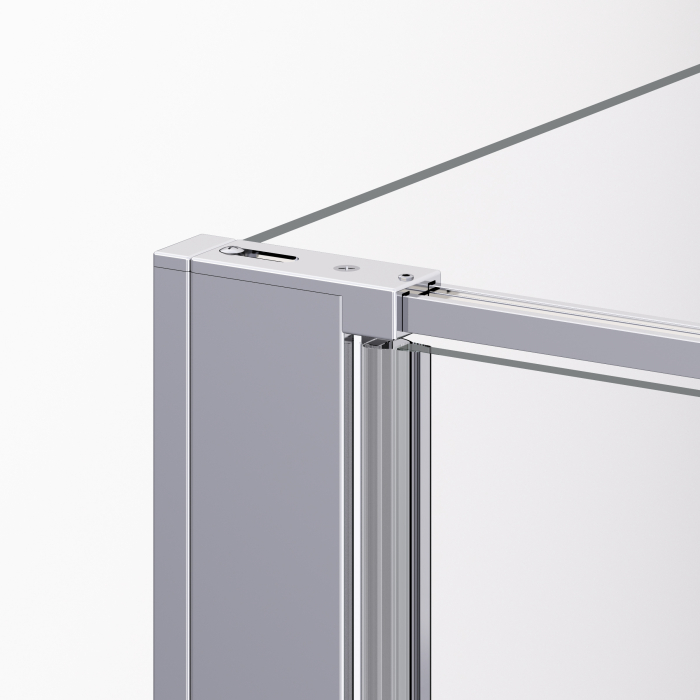 Cabina dus crom 70x70 cm cu usa pivotanta, grosime sticla 6 mm, tratament anticalcar, Ronal Divera [3]