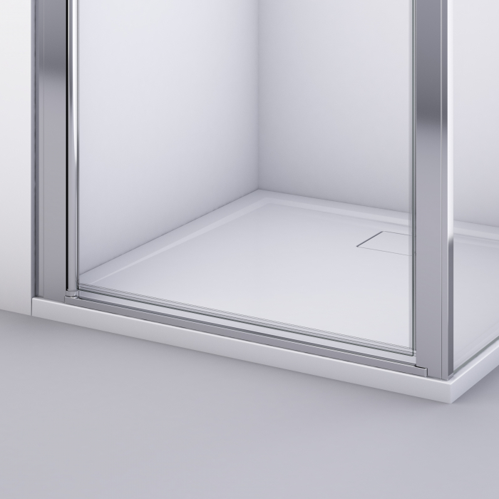 Cabina dus crom 70x70 cm cu usa pivotanta, grosime sticla 6 mm, tratament anticalcar, Ronal Divera [7]