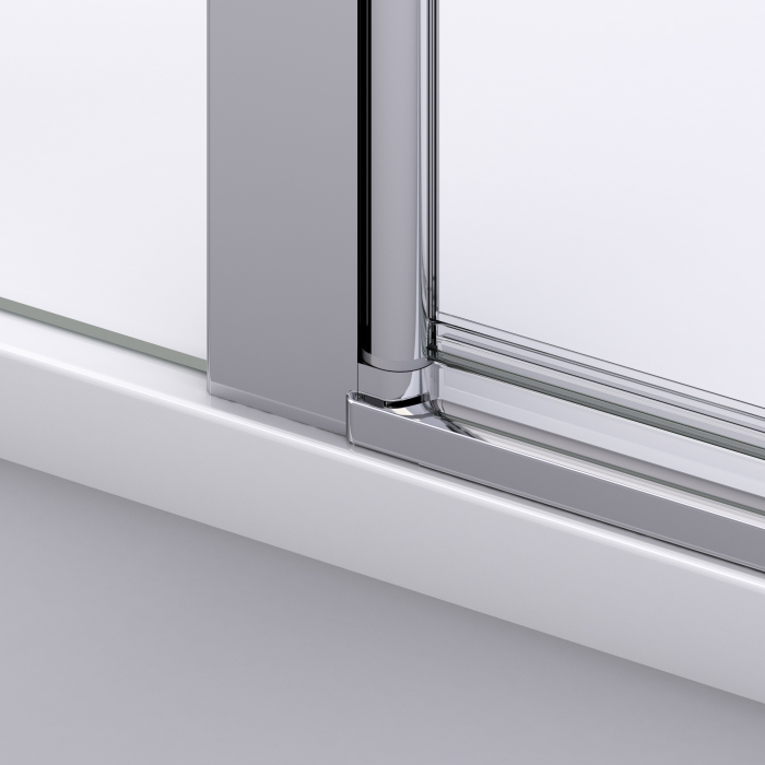Cabina dus crom 70x70 cm cu usa pivotanta, grosime sticla 6 mm, tratament anticalcar, Ronal Divera [6]