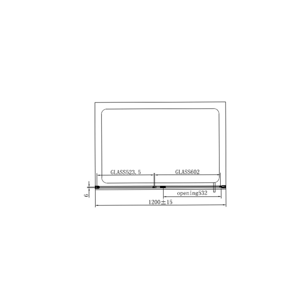 Cabina dus dreptunghiulara culoare crom 120x90 cm, Mediterraneo, Andina [3]