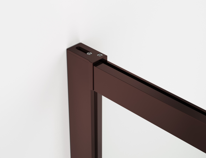 Cabina dus bordeaux metal 120x80 cm cu usa culisanta, grosime sticla 8 mm, tratament anticalcar, Ronal Oriana [3]