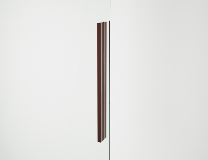 Cabina dus bordeaux metal 120x80 cm cu usa culisanta, grosime sticla 8 mm, tratament anticalcar, Ronal Oriana [9]