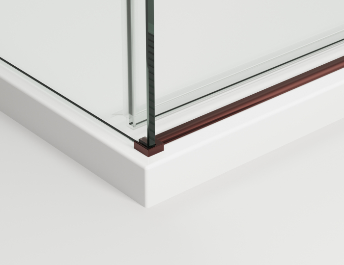 Cabina dus bordeaux metal 120x80 cm cu usa culisanta, grosime sticla 8 mm, tratament anticalcar, Ronal Oriana [6]