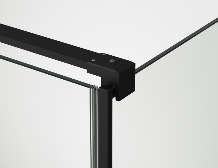 Cabina dus negru mat 120x80 cm cu usa culisanta, grosime sticla 8 mm, inchidere perete fix, Ronal Amalia [7]