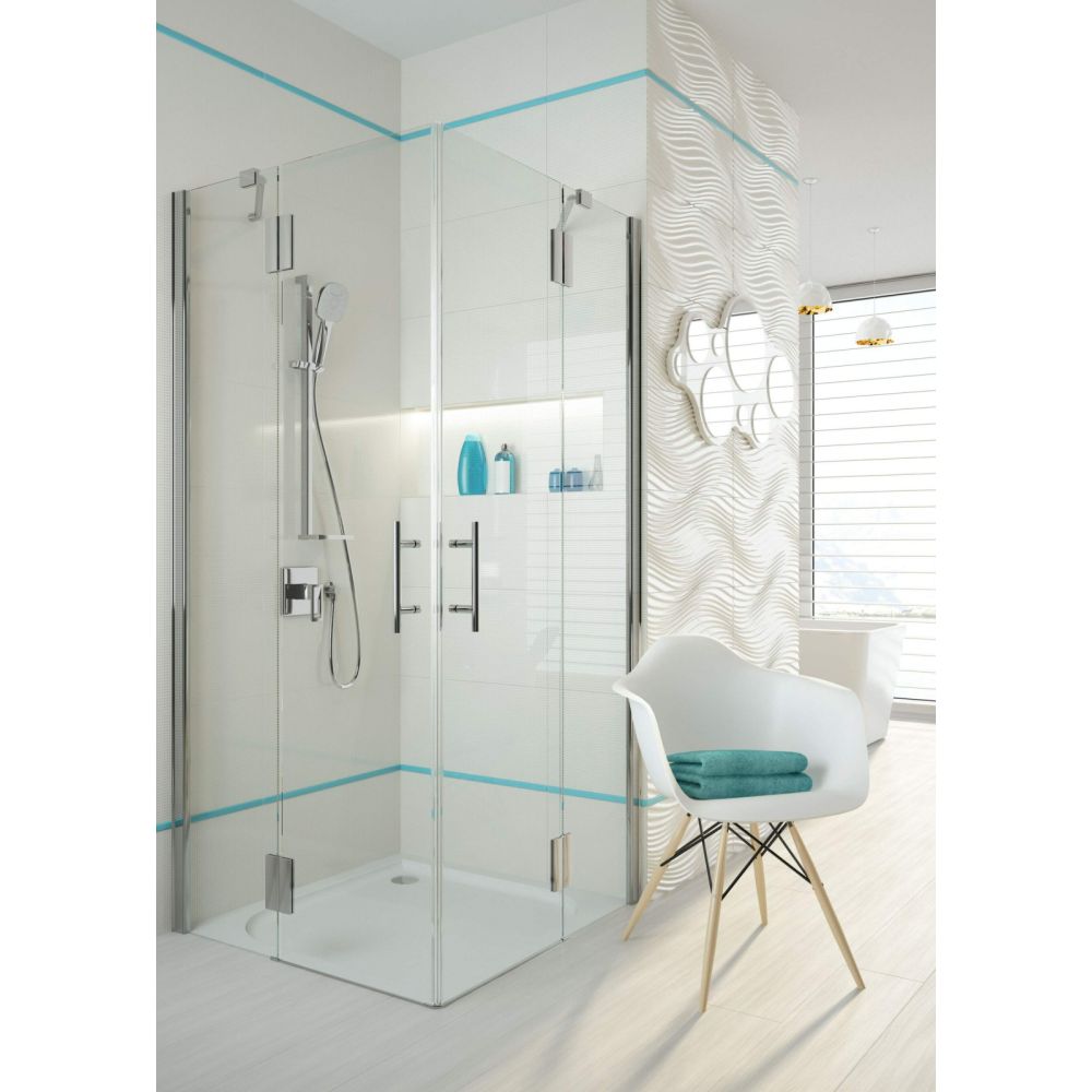 Cabina dus patrata cu usi batante 80x80 cm Deante Abelia [2]