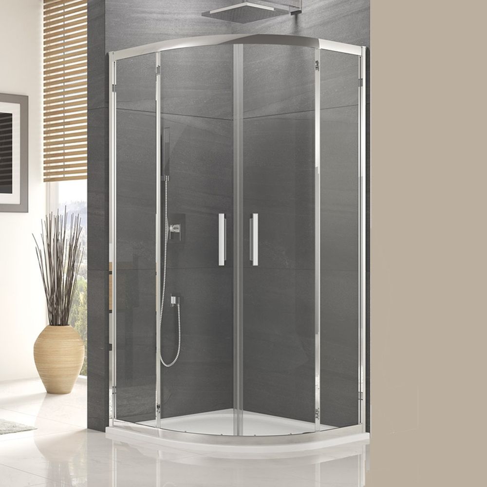 Cabina dus semirotunda 90x90 cu usi culisante Sanswiss, Ocelia [2]