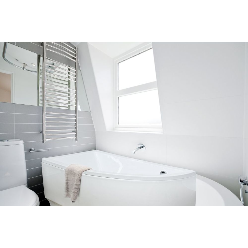 Cada baie asimetrica, acril, 150 x 70 cm, orientare stanga, Besco Praktika [4]