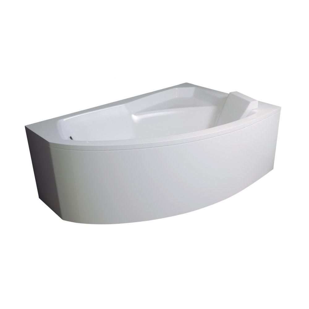 Cada baie asimetrica cu sezut, acril, 170 x 110 cm, orientare dreapta, Besco Rima [2]