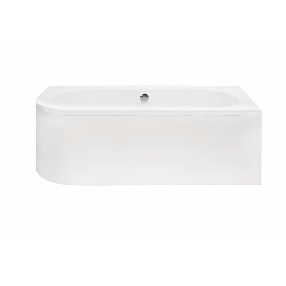 Cada baie asimetrica alba, acril, 180 x 80 cm, orientare dreapta, Besco Avita [3]