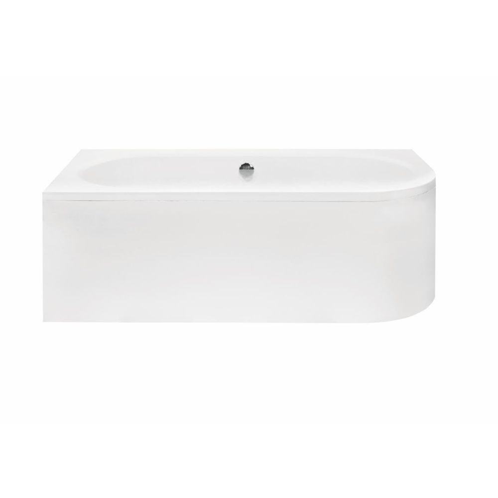 Cada baie asimetrica alba, acril, 180 x 80 cm, orientare stanga, Besco Avita [2]