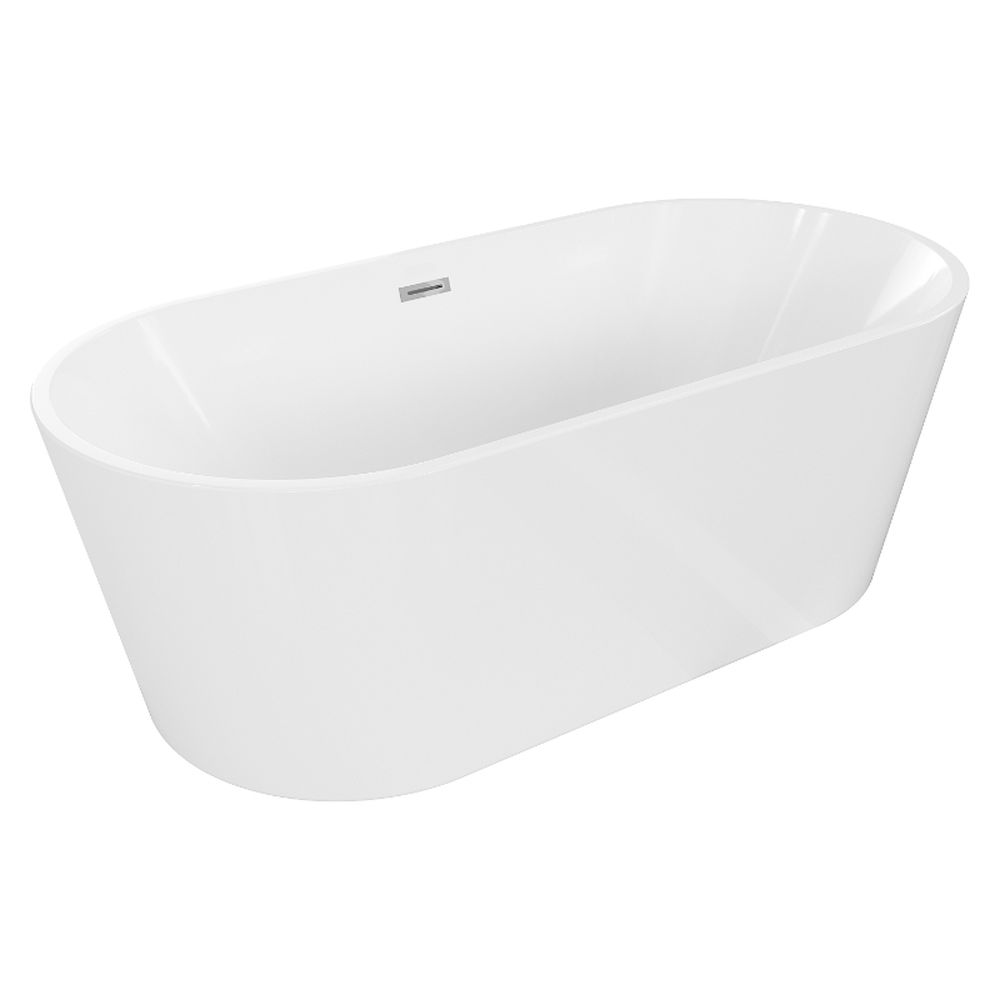 Cada baie freestanding 150 x 75 cm, ovala cu preaplin Ovale Foglia [6]
