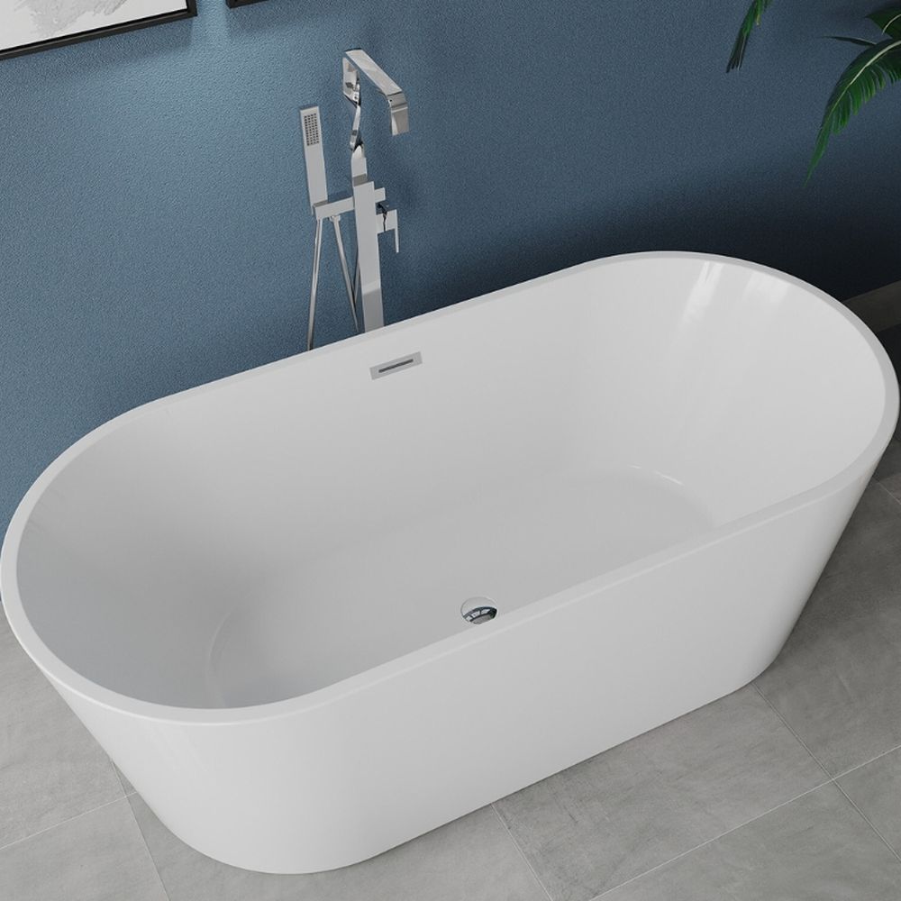 Cada baie freestanding 170 x 75 cm, ovala cu preaplin Ovale Foglia [2]
