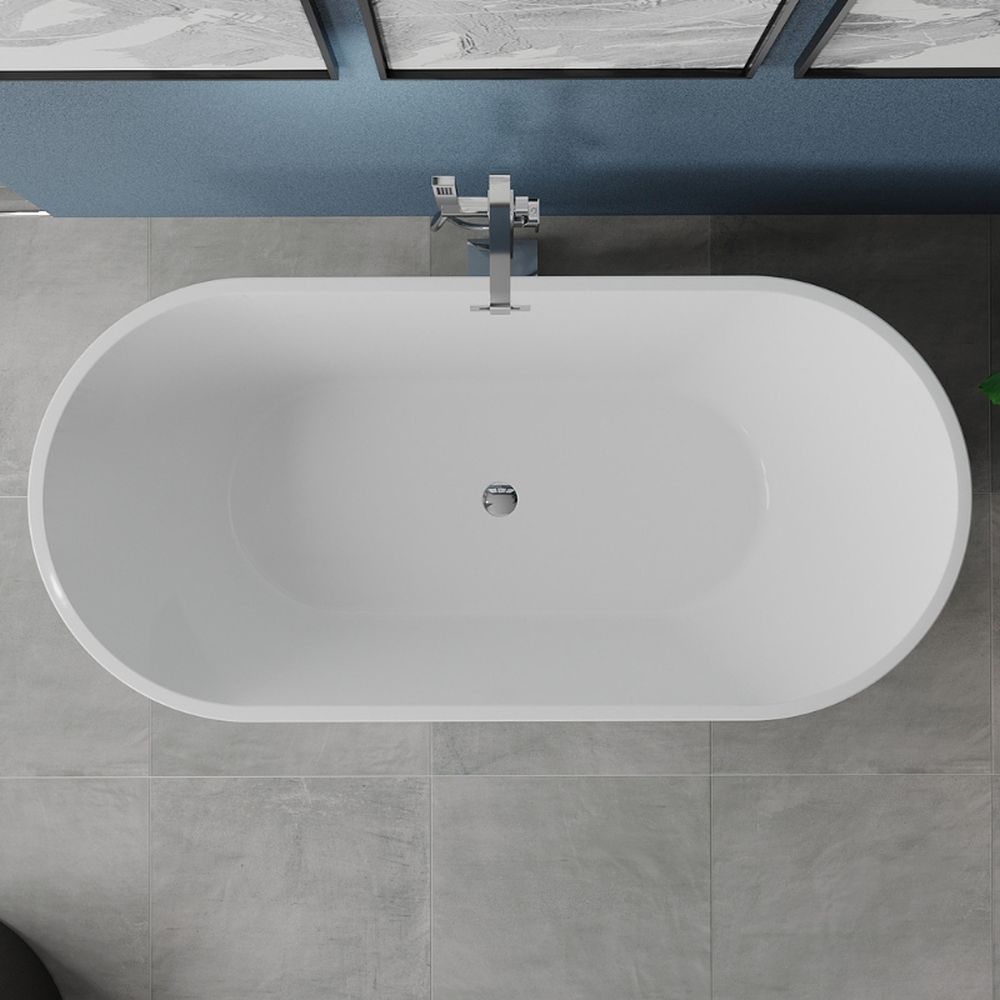 Cada baie freestanding 170 x 75 cm, ovala cu preaplin Ovale Foglia [3]